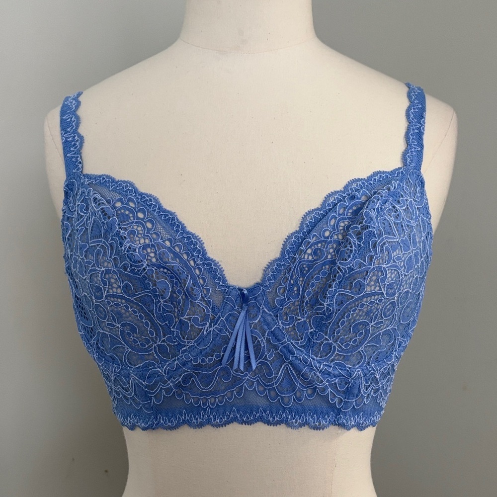 Prima Donna Twist I Do Longline Plunge Bra Santorini Blue 34C